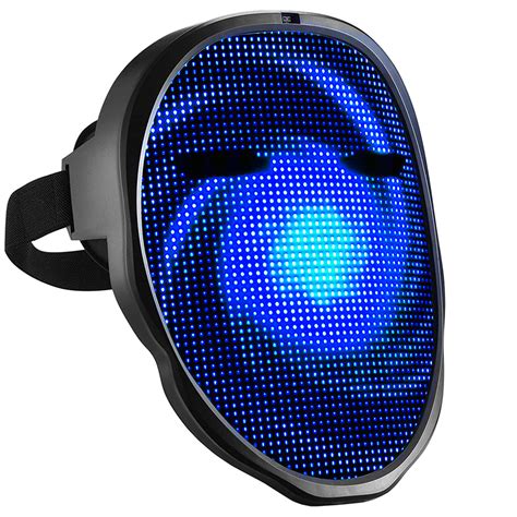 Shining Led Face Mask Bluetooth App Programmable Effects