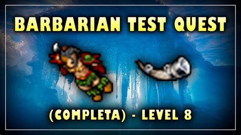 Tibia Barbarian Test Quest Completa Acesso Arena Viajar Com