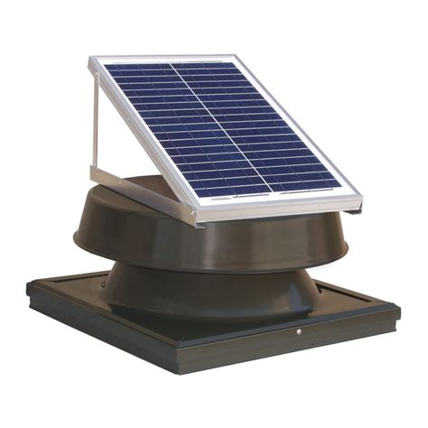 Natural Light Curb Mount Solar Attic Fan Roofing Direct
