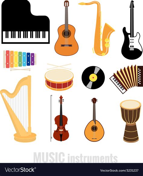 Music Instruments Royalty Free Vector Image Vectorstock