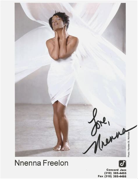 Nnenna Freelon Signed Colour Photo 10 X 8 Inch Good 0277 On Oct 13