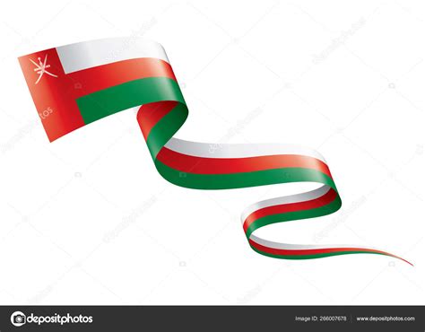 Oman Flag Vector Illustration On A White Background Stock Vector By