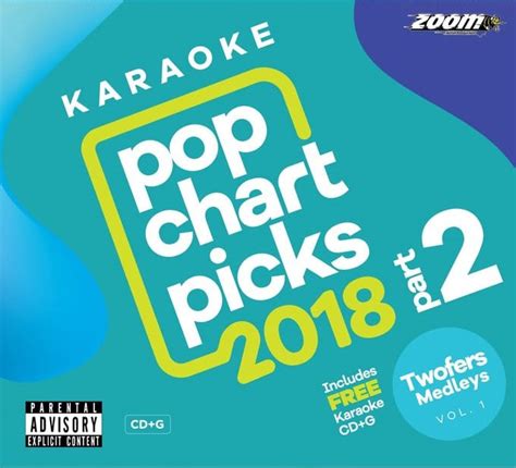 Zoom Karaoke Pop Chart Picks 2018 Part 2 Twofers Medleys Vol 1