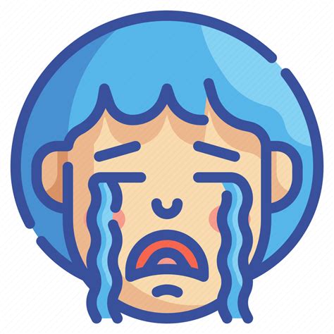 Cry Crying Emoji Emotion Feelings Sad Weep Icon Download On