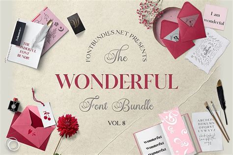 The Wonderful Font Bundle 8 Font Bundles