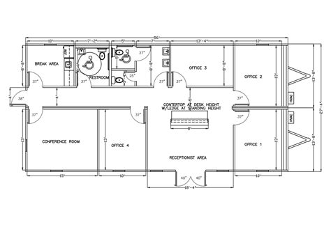 Floor plans are an essential part of real estate marketing and home design, home building, interior design and architecture projects. Commercial Office Buildings 2856P0804 by Wilkins Builders ...