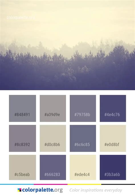 Sky Atmosphere Fog Color Palette