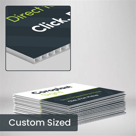 Coroplast Signs Custom Sizes Digitally Printed Sign Pad