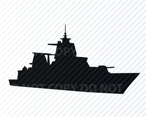 Battleship Cut Files For Silhouette Png Eps Battleship Svg Navy Svg