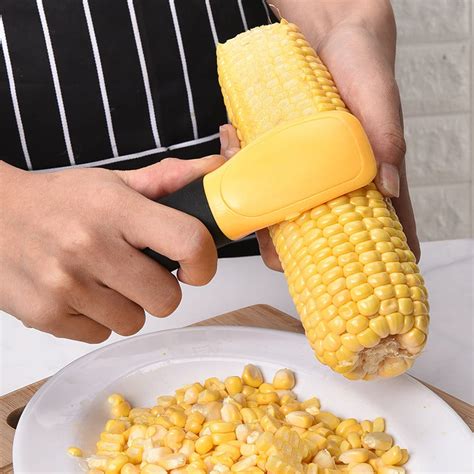Kitchen Corn Cob Remover Stripper Peeler Thresher Cutter Tool Kernel