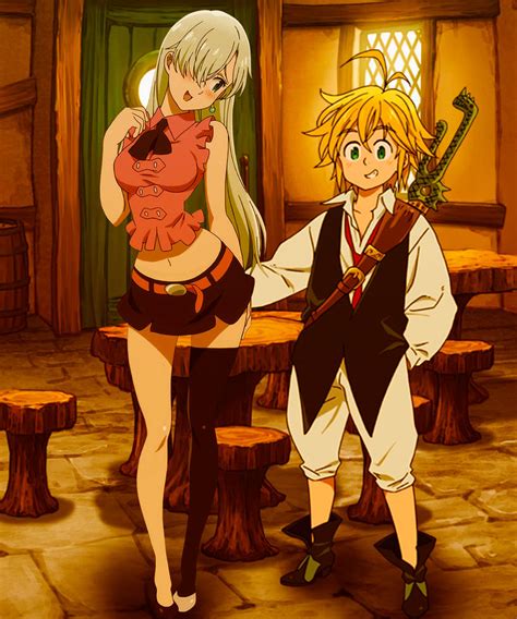 meliodas and elizabeth by oppai desu on deviantart