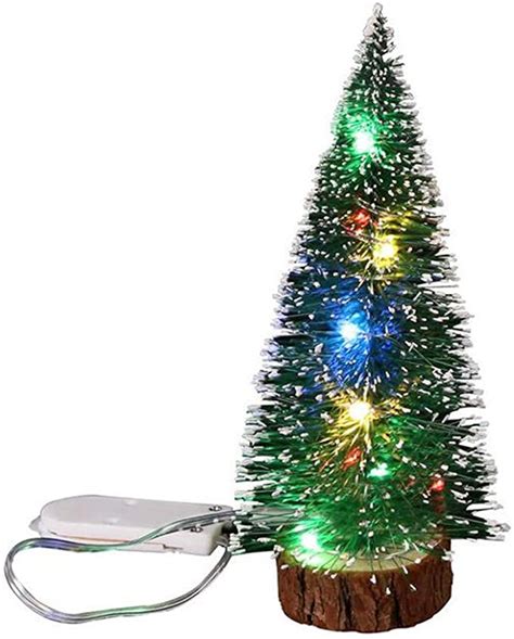 Rameng Sapin de Noel Artificiel Mini Arbre de Noël Lumineux LED Deco