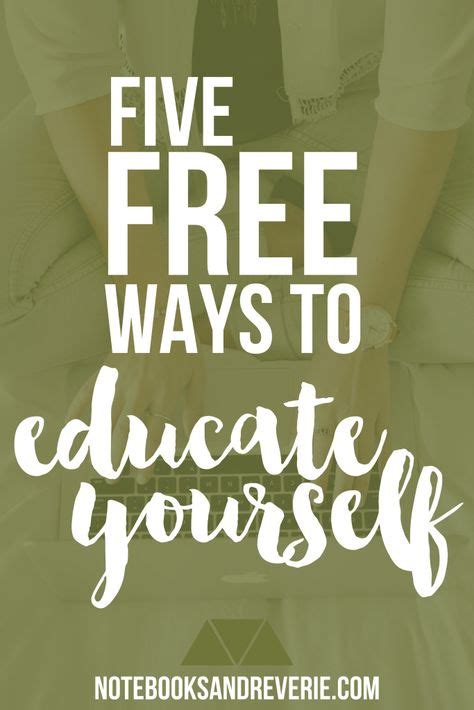 Five Ways To Educate Yourself For Free Education Free