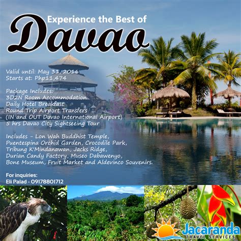 Davao Posted Feb 03 Jacarandas Travels Philippines Tourists Spots