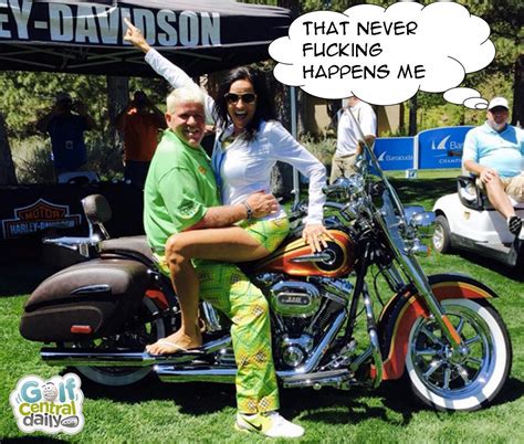 Does It Get Cooler John Daly On A Harley Straddled By A