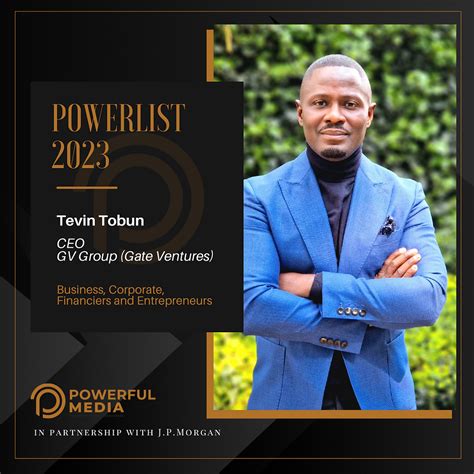 Tobun Named As One Of Britains Most Influential Black People In The New Powerlist