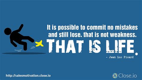Sales Motivation Quote It Is Possible To Commit No Mistakes And Still Lose YouTube