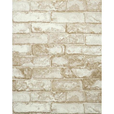 York Wallcoverings 57 Sq Ft Rustic Brick Wallpaper Rn1030 The Home