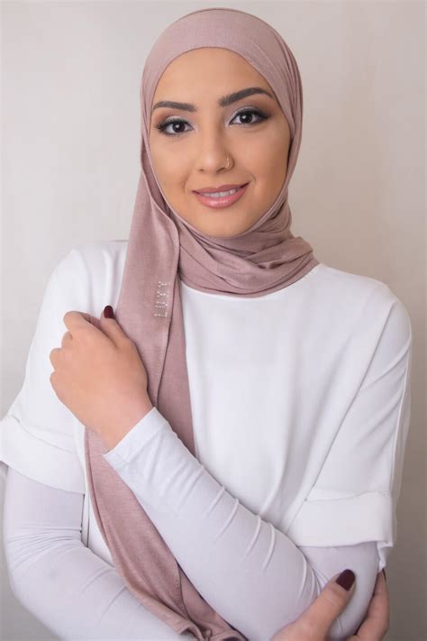 Premium Jersey Hijab In Apricot Nude Luxy Hijab