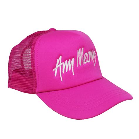 Signature Trucker Hat In Pink Any Means