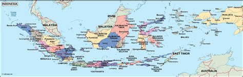 political map of indonesia ezilon maps riset