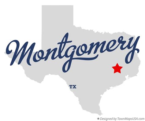 Map Of Montgomery Tx Texas
