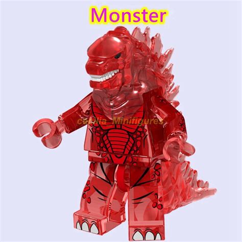 Compatible With Lego Minifigures Godzilla Gojira King Ghidorah Movie