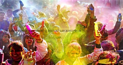 Free Download Colorful Atmosphere In Holi Festival With Different