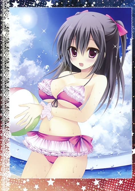 Ame Zaiku Shiramori Yuse Bikini Cleavage Swimsuits Underboob 321850