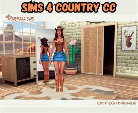 25 Sims 4 Country Cc Western Decor Country Clothes And Ranch Clutter