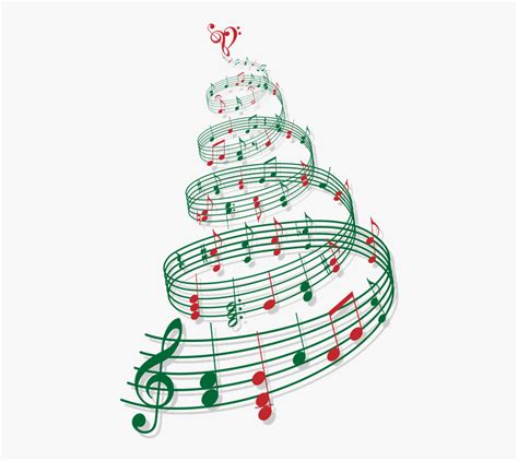 Merry Christmas Music Notes Clip Art Library