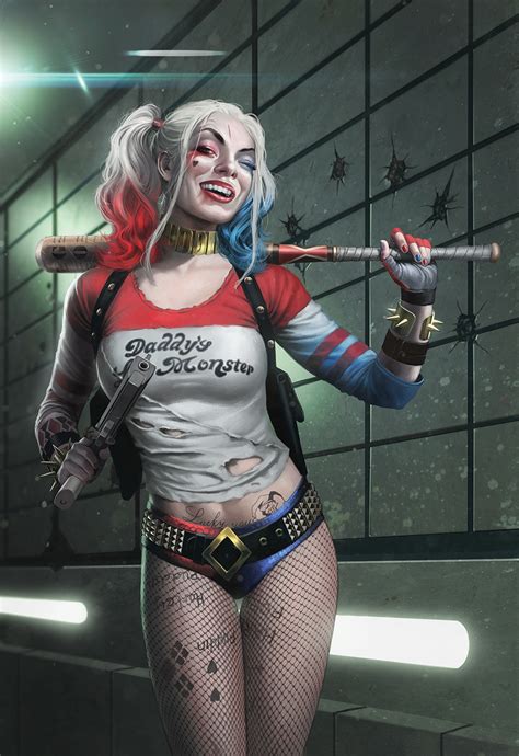 Full Body Harley Quinn Drawing Fonda Gansert