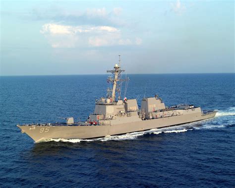 Aerial Quarter Port Side View Of The Us Navy Usn Arleigh Burke Class
