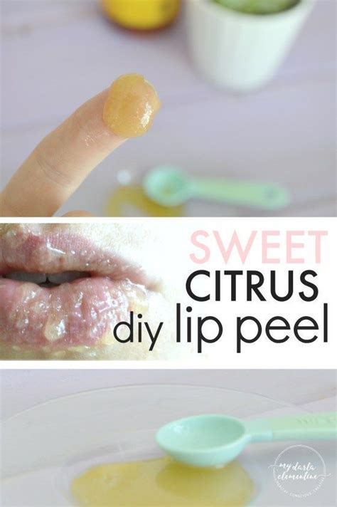 Diy Sweet Citrus Lip Peel Using Natural Ingredients At Home Smooths