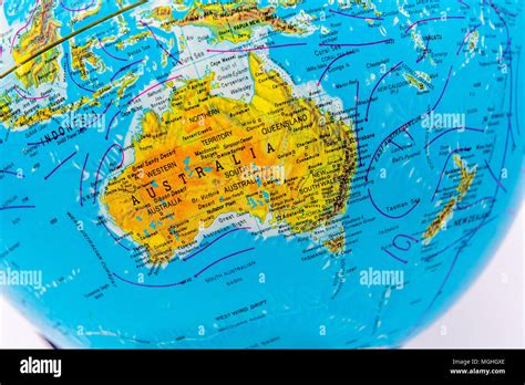 Countries Of The World On A Globe Atlas Stock Photo Alamy