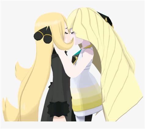 Pok Mon Sun And Moon Pok Mon Gold And Silver Yellow Lusamine And Cynthia Sexy Transparent Png