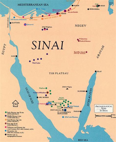 Fifteen Years In Sinai · The Bas Library Ancient Egypt Map Bible