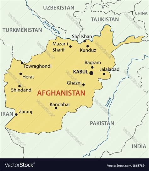 Map shows where afghanistan is located on the world map go back to see more maps of afghanistan ﻿ cities of afghanistan. Islamic Republic of Afghanistan - map Royalty Free Vector