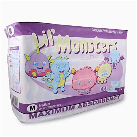 Rearz Lil Monsters V20 Adult Diapers 12 Pack Large Pricepulse