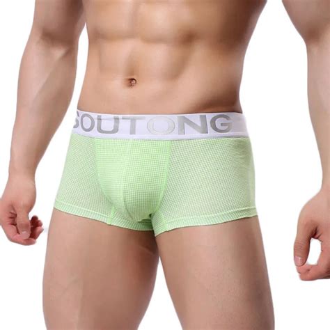 Male Panties Breathable Boxers Cotton Men Underwear U Convex Pouch Sexy