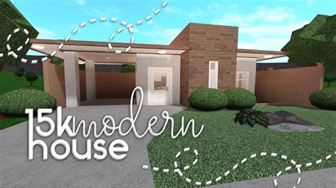 Roblox Bloxburg 15k Modern House House Build Youtube