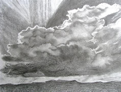 For a wide range of creative effects when colouring, drawing or watercolouring with water and brush Sun Through The Clouds Drawing by Linda Williams