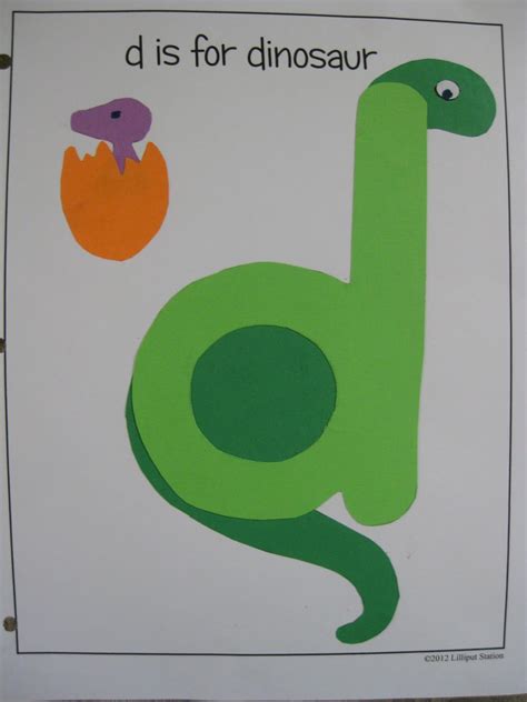 Printable Letter D Crafts Dinosaur Letter D Crafts