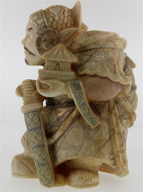 Lot Late 20th Century Japanesechinese Ivory Carving Of Bishamonten