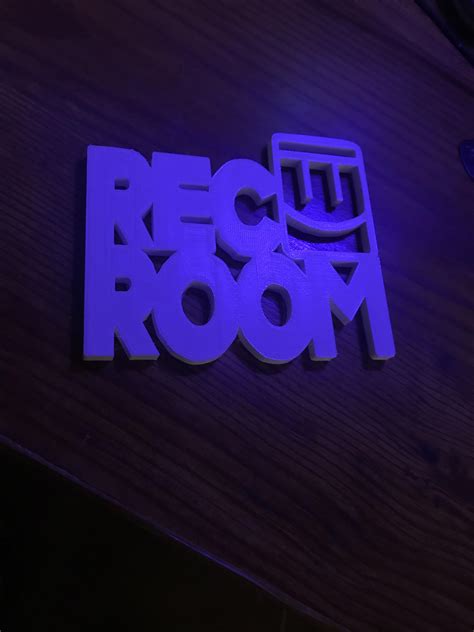 I 3 D Printed The Rec Room Logo Enjoy Rrecroom
