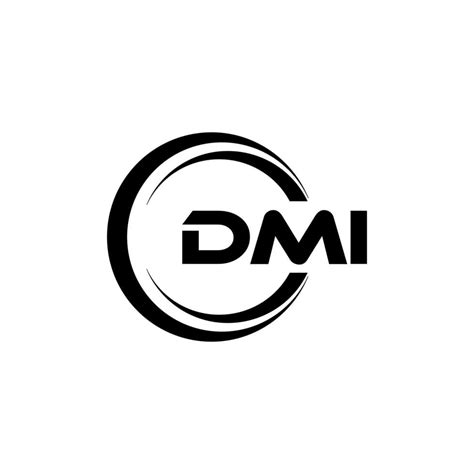 Dmi Carta Logotipo Projeto Dentro Ilustração Vetor Logotipo