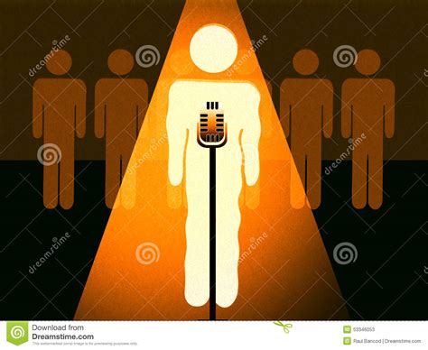Stage Fright - Nervous Shaky Performer Stock Illustration - Illustration of social, performer 