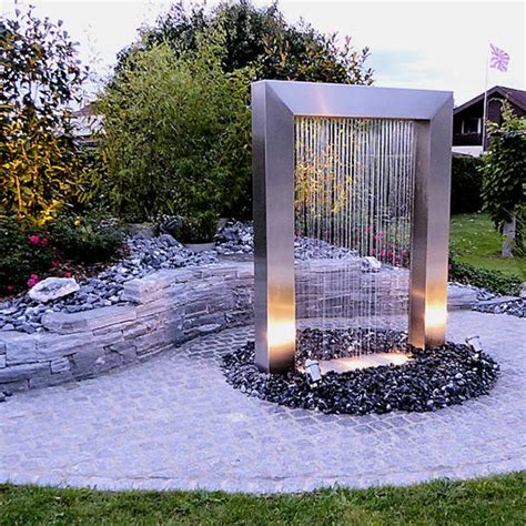 Modern Designing Fountain Sculpture Stainless Steel Garden Hotel