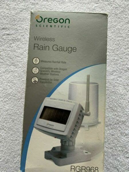 Oregon Scientific Rgr968 Wireless Weather Station Rain Gauge For Sale