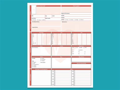 Printable SBAR Nursing Report Sheet Nurse Brain Sheet Report Etsy